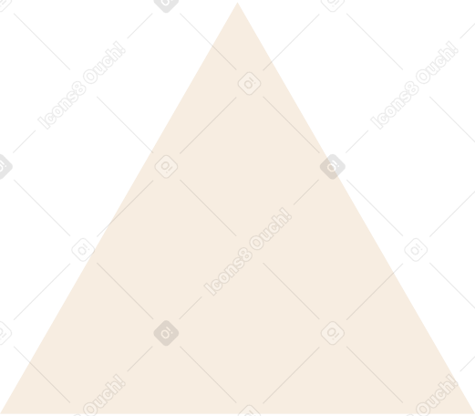 beige triangle PNG, SVG