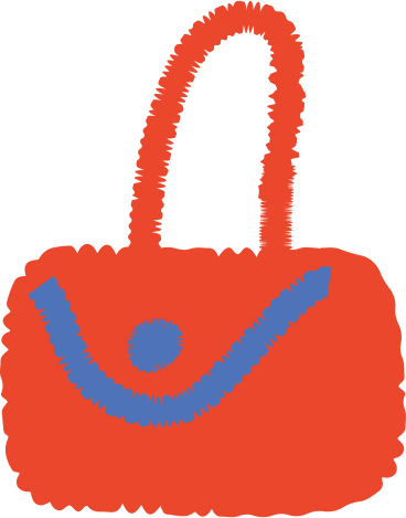 red handbag PNG, SVG