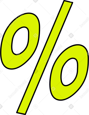 percent icon Illustration in PNG, SVG