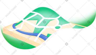 Volumetric piece of earth map with background PNG, SVG