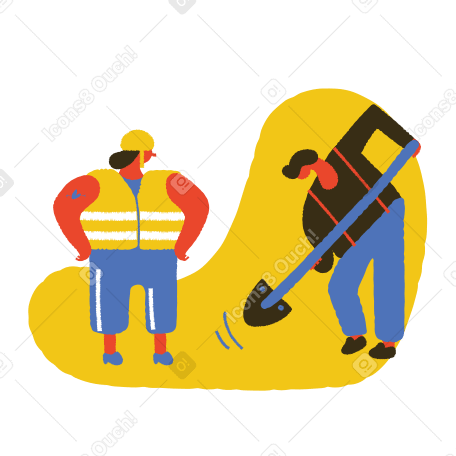 Builders  Illustration in PNG, SVG