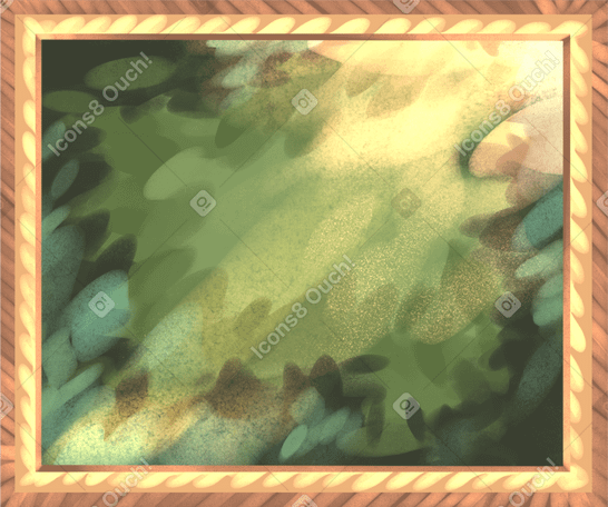 painting of a green landscape PNG、SVG