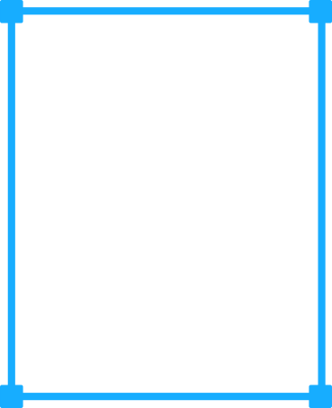 blue rectangle outline PNG, SVG