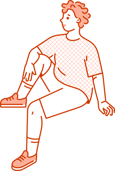 Seated man PNG, SVG