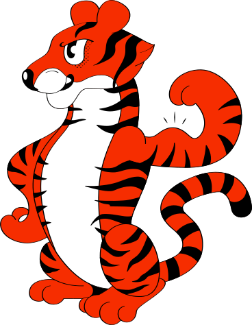 strong tiger PNG, SVG