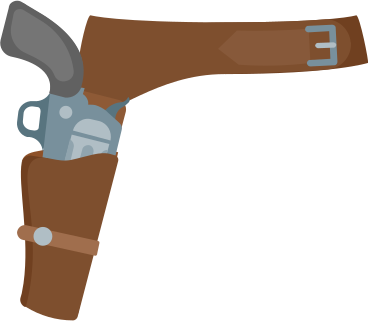 Revolver holster PNG, SVG