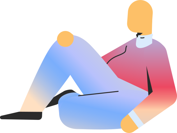 chubby adult sitting Illustration in PNG, SVG
