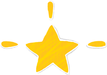 Yellow new year's star PNG、SVG