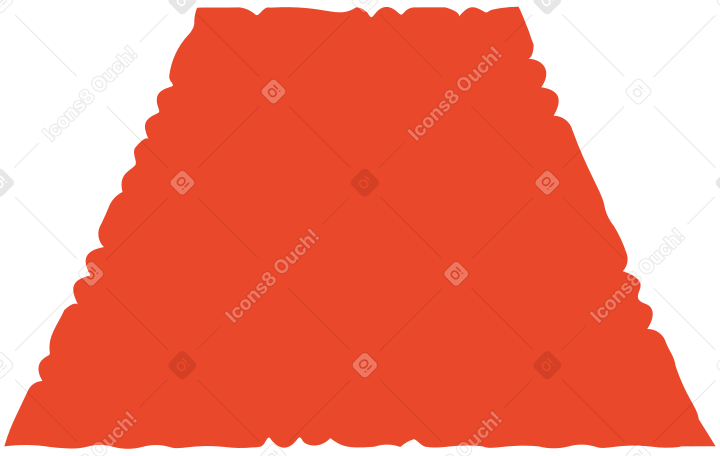 red trapezoid Illustration in PNG, SVG