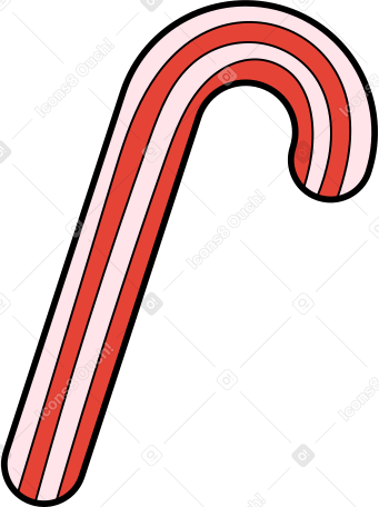 candy cane Illustration in PNG, SVG