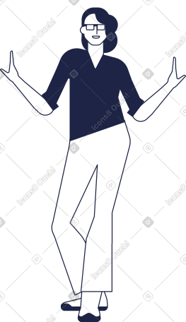 牛仔女人线 PNG, SVG