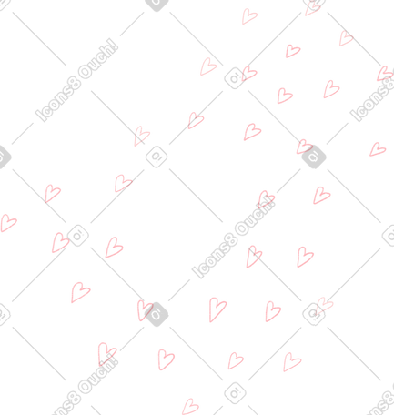 pink little hearts PNG, SVG