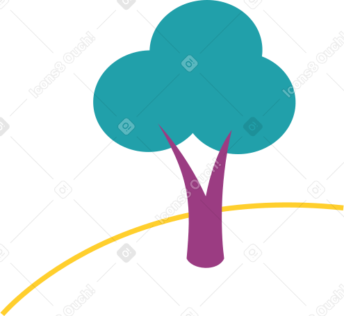 small tree Illustration in PNG, SVG