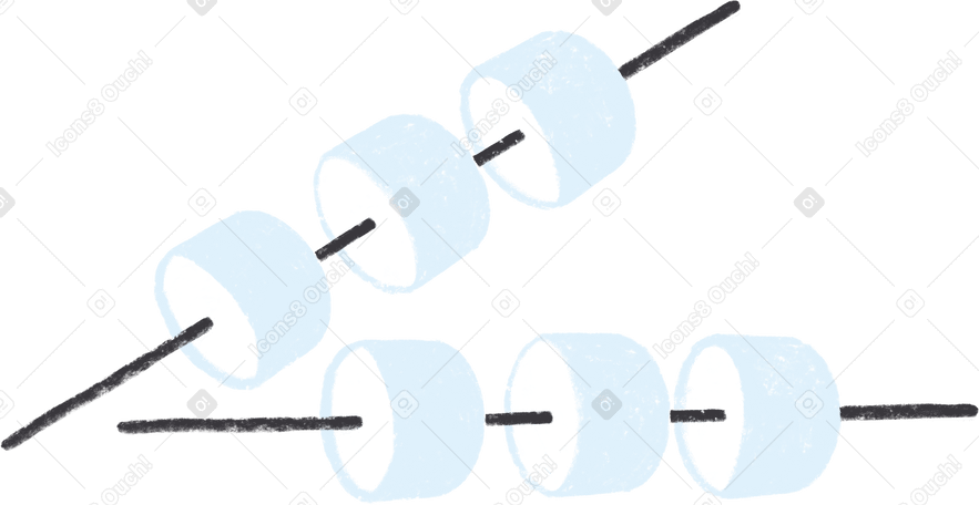 white marshmallows on sticks в PNG, SVG