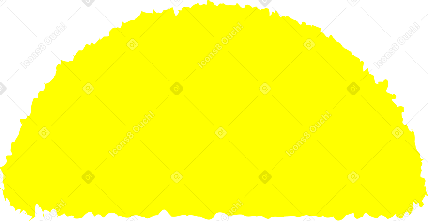 semicircle yellow Illustration in PNG, SVG
