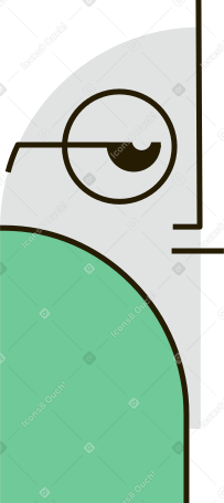 person in glasses Illustration in PNG, SVG