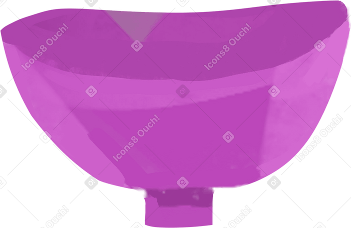 purple bowl Illustration in PNG, SVG