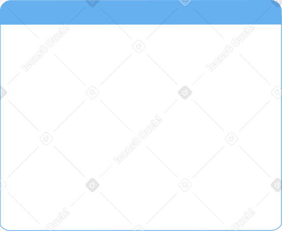 browser window without buttons PNG, SVG