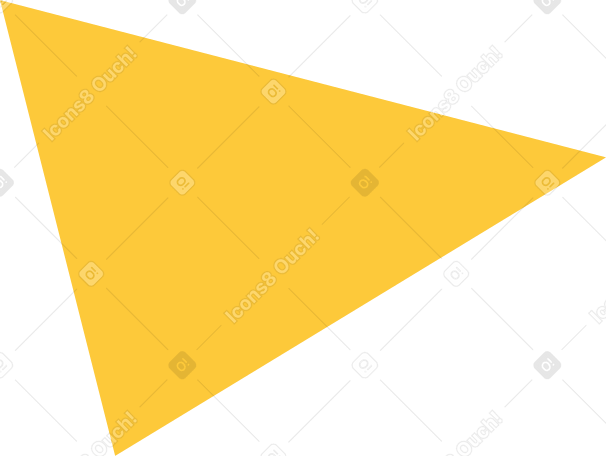 yellow triangle light Illustration in PNG, SVG