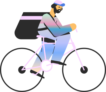 man on bike PNG, SVG