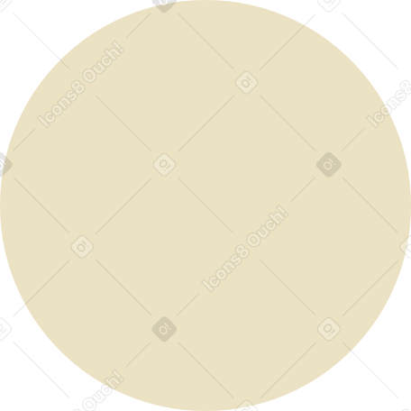 beige circle PNG、SVG