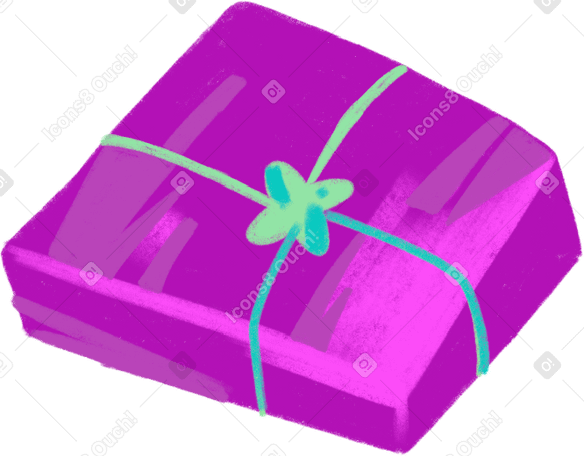 purple gift PNG、SVG