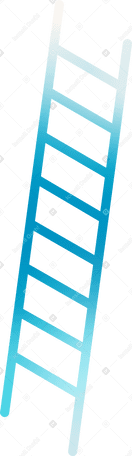 蓝色梯子 PNG, SVG