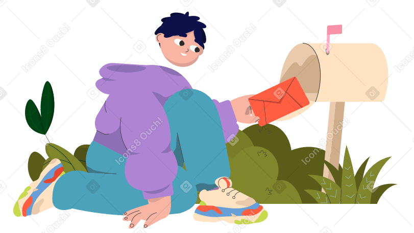 手紙を送る のpngとsvgでのイラスト