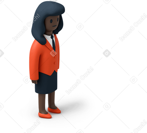 3D Donna d'affari PNG, SVG