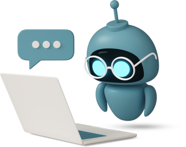 Chatbot using laptop PNG, SVG
