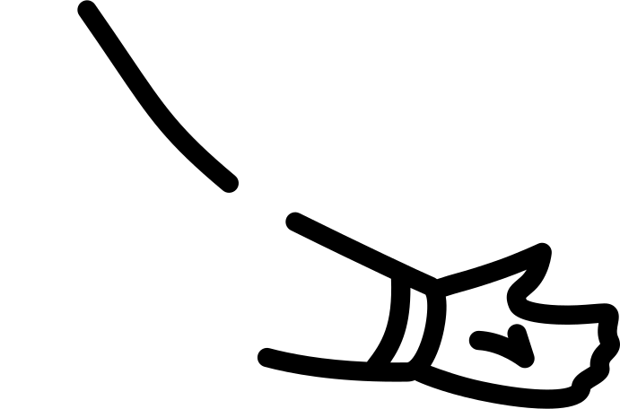 arm mans holding the bottom Illustration in PNG, SVG