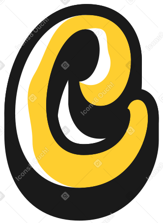 lowercase letter c Illustration in PNG, SVG