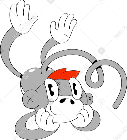 monkey Illustration in PNG, SVG