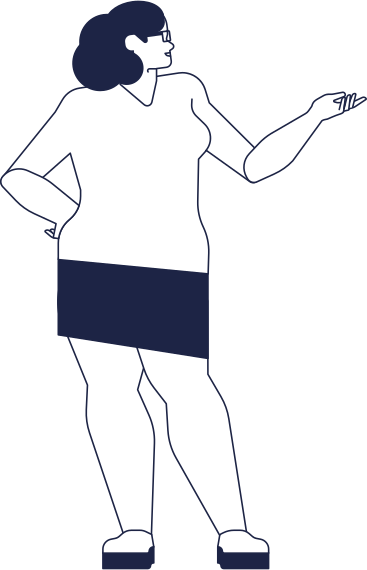 Woman in mini skirt PNG、SVG