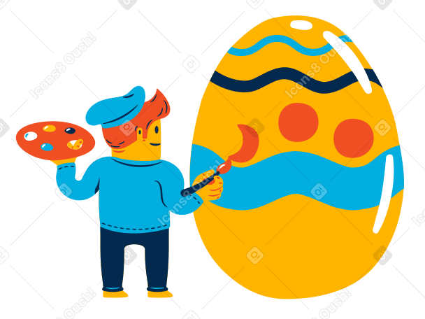  Easter egg painting PNG, SVG