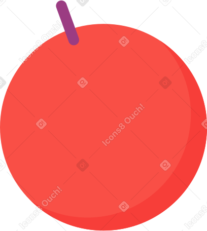 Manzana roja sin hoja PNG, SVG