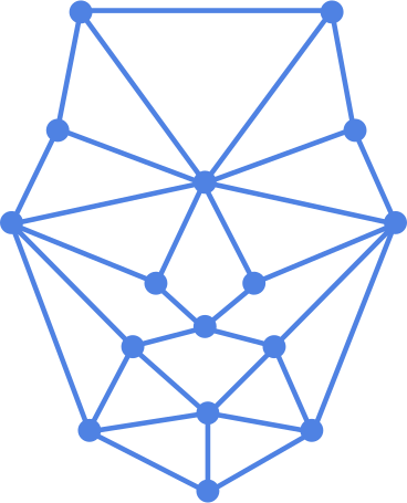 grid of blue triangles PNG, SVG