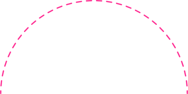Dotted semicircle PNG, SVG