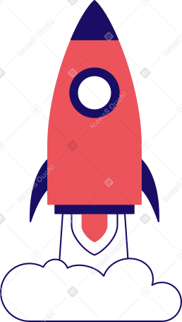 запуск ракеты в PNG, SVG