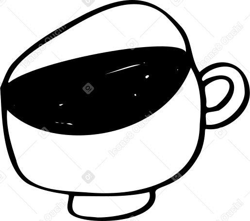 teacup with tea PNG, SVG