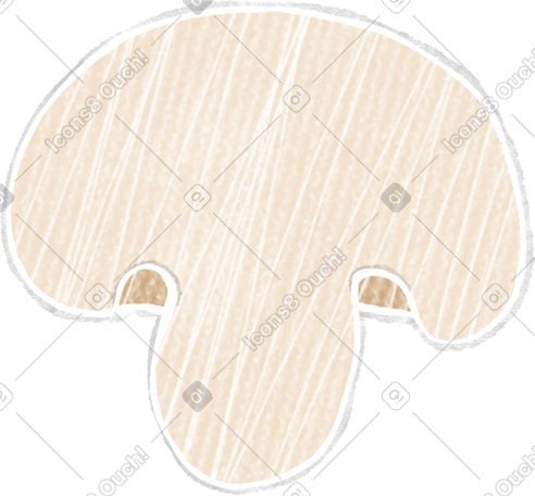 sectioned champignon PNG, SVG