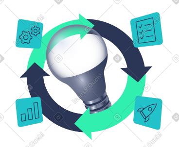 Project management and idea generation PNG, SVG