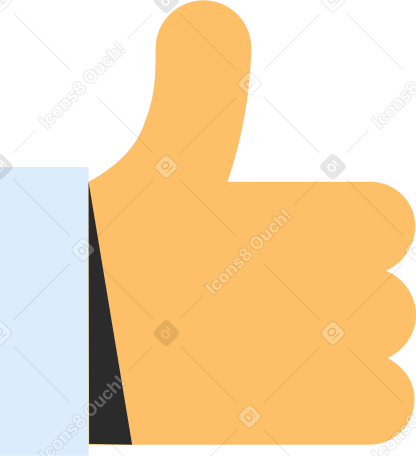 hand thumb up-grade Illustration in PNG, SVG