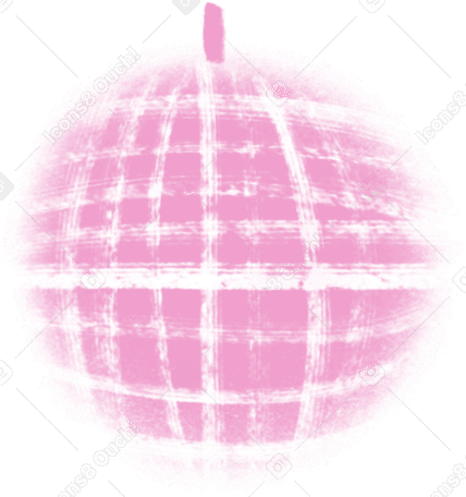 pink disco ball Illustration in PNG, SVG