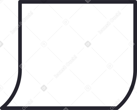 белая наклейка для заметок в PNG, SVG