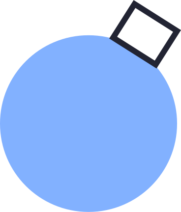 blue bauble PNG, SVG