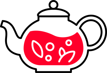 glass teapot PNG, SVG
