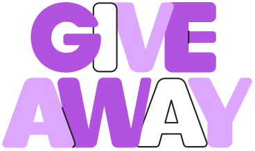 lettering giveaway text PNG, SVG