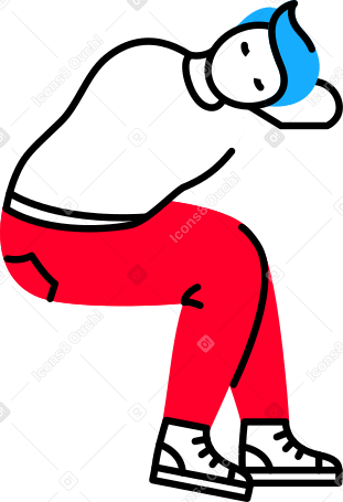 sleeping man without arm PNG, SVG