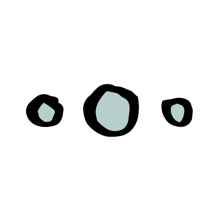 three dots Illustration in PNG, SVG